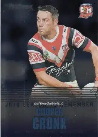 2019 NRL Traders Season To Remember - SR40 Cooper Cronk Sydney Roosters