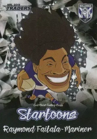 2019 NRL Traders Startoons Black - SBA03 Raymond Faitala-Mariner Canterbury Bulldogs