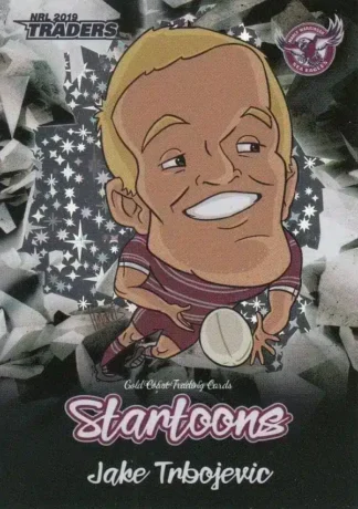 2019 NRL Traders Startoons Black - SBA07 Jake Trbojevic Manly Sea Eagles