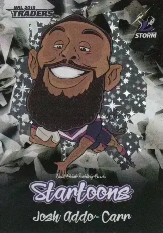 2019 NRL Traders Startoons Black - SBA08 Josh Addo Carr Melbourne Storm