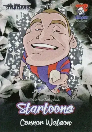 2019 NRL Traders Startoons Black - SBA09 Connor Watson Newcastle Knights
