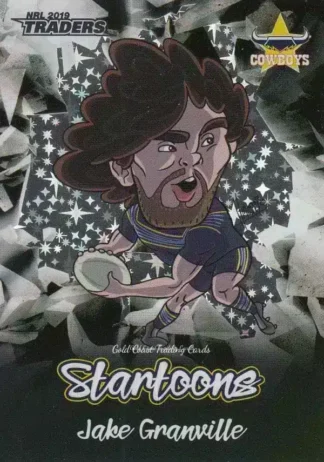 2019 NRL Traders Startoons Black - SBA10 Jake Granville North Qld Cowboys