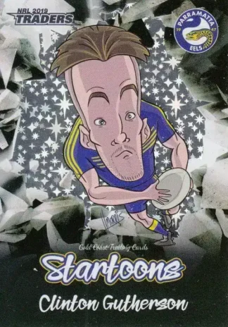 2019 NRL Traders Startoons Black - SBA11 Clinton Gutherson Parramatta Eels