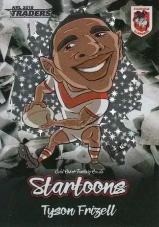 2019 NRL Traders Startoons Black - SBA15 Tyson Frizell St George Dragons