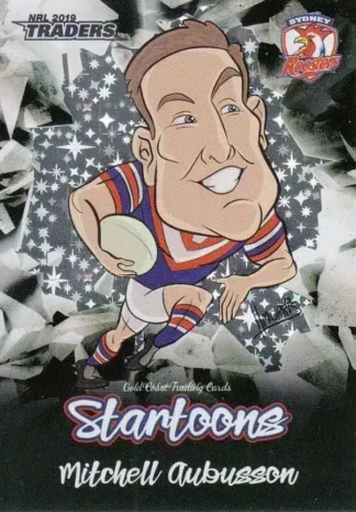 2019 NRL Traders Startoons Black - SBA16 Mitchell Aubusson Sydney Roosters