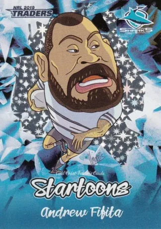 2019 NRL Traders Startoons Blue - SBL04 Andrew Fifita Cronulla Sharks