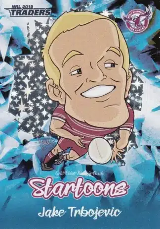 2019 NRL Traders Startoons Blue - SBL07 Jake Trbojevic Manly Sea Eagles