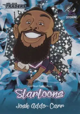 2019 NRL Traders Startoons Blue - SBL08 Josh Addo Carr Melbourne Storm