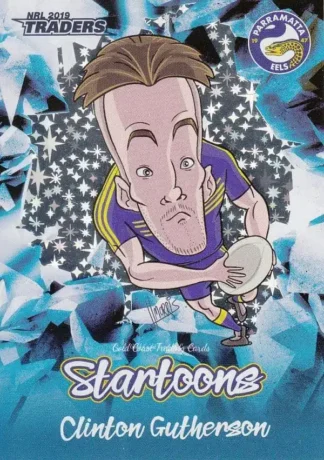 2019 NRL Traders Startoons Blue - SBL11 Clinton Gutherson Parramatta Eels