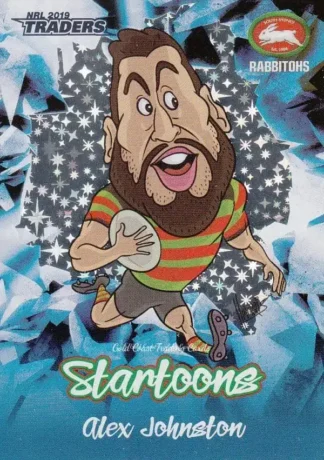 2019 NRL Traders Startoons Blue - SBL13 Alex Johnston South Sydney Rabbitohs