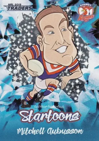 2019 NRL Traders Startoons Blue - SBL16 Mitchell Aubusson Sydney Roosters