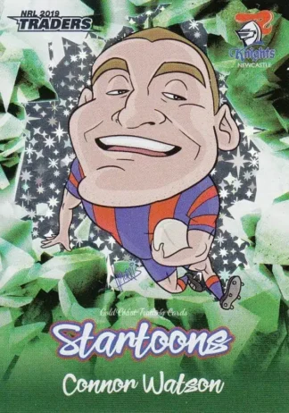 2019 NRL Traders Startoons Green - SG09 Connor Watson Newcastle Knights