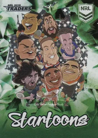 2019 NRL Traders Startoons Green - SG14 Group B Header Card