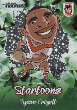 2019 NRL Traders Startoons Green - SG15 Tyson Frizell St George Dragons