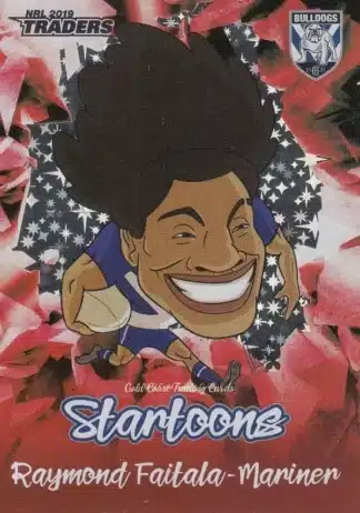 2019 NRL Traders Startoons Red - SR03 Raymond Faitala-Mariner Canterbury Bulldogs