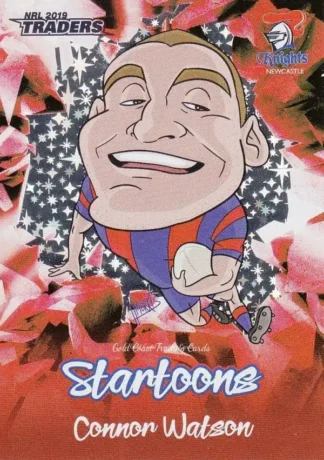 2019 NRL Traders Startoons Red - SR09 Connor Watson Newcastle Knights