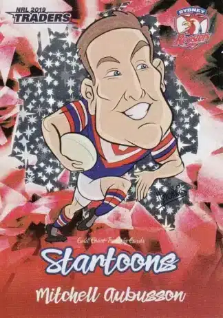 2019 NRL Traders Startoons Red - SR16 Mitchell Aubusson Sydney Roosters