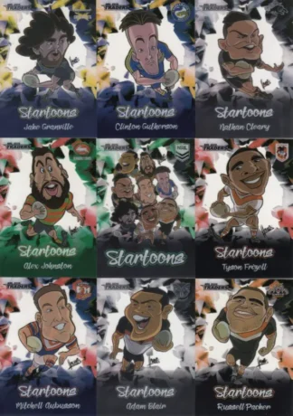 2019 NRL Traders Startoon Set  - Full Set Of 18 Cards