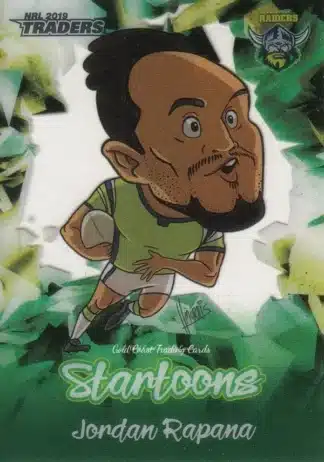 2019 NRL Traders Startoons - ST02 Jordan Rapana Canberra Raiders