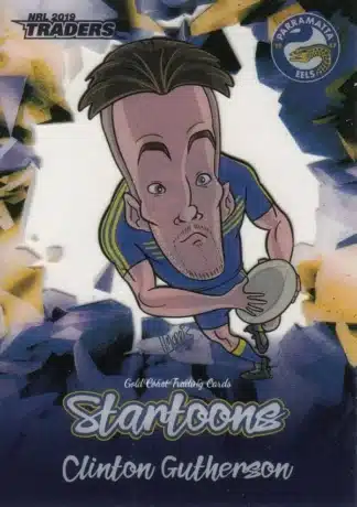2019 NRL Traders Startoons - ST11 Clinton Gutherson Parramatta Eels