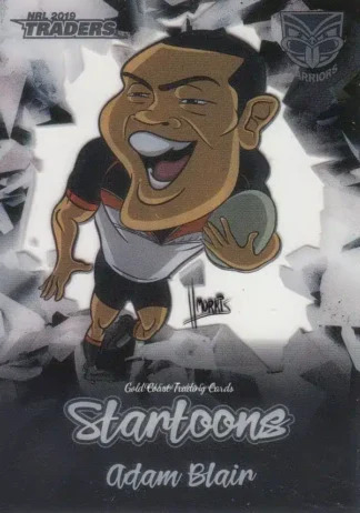 2019 NRL Traders Startoons - ST17 Adam Blair Warriors