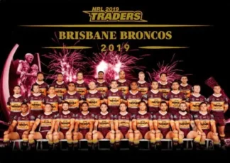 2019 NRL Traders Team Photo - PT08 Brisbane Broncos