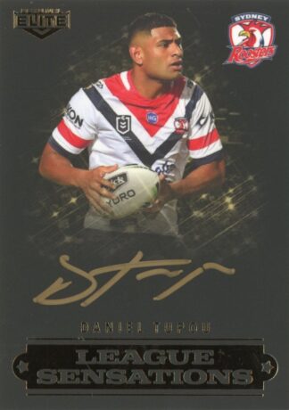 2019 NRL Elite League Sensations Black Signature - LSB14 Daniel Tupou Sydney Roosters