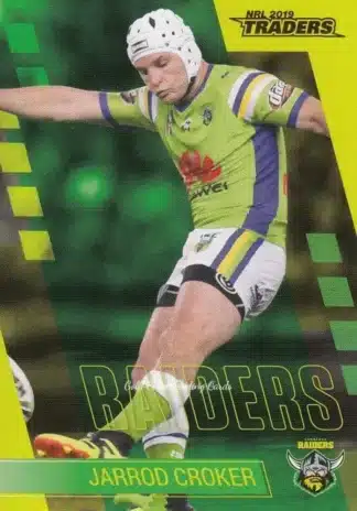 2019 NRL Traders Common Card - Base 014 Jarrod Croker Canberra Raiders