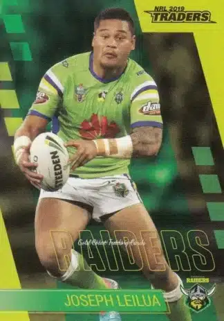 2019 NRL Traders Common Card - Base 016 Joseph Leilua Canberra Raiders