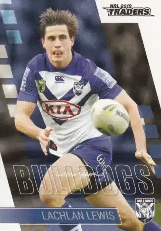 2019 NRL Traders Common Card - Base 026 Lachlan Lewis Canterbury Bulldogs