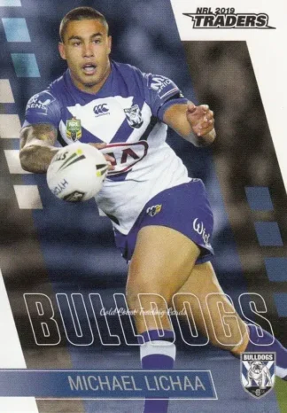 2019 NRL Traders Common Card - Base 027 Michael Lichaa Canterbury Bulldogs