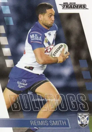 2019 NRL Traders Common Card - Base 030 Reimis Smith Canterbury Bulldogs