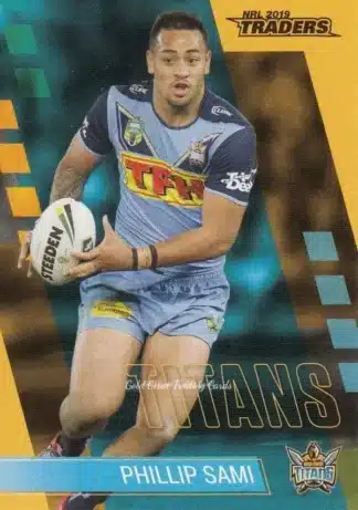 2019 NRL Traders Common Card - Base 048 Phillip Sami Gold Coast Titans