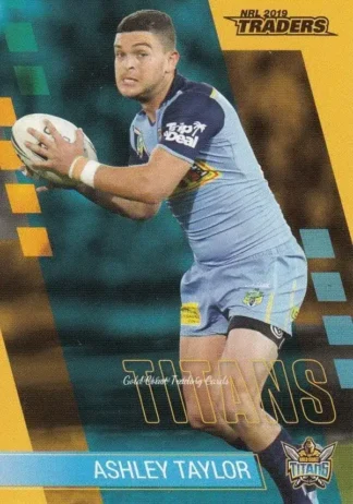 2019 NRL Traders Common Card - Base 049 Ashley Taylor Gold Coast Titans