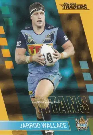 2019 NRL Traders Common Card - Base 050 Jarrod Wallace Gold Coast Titans