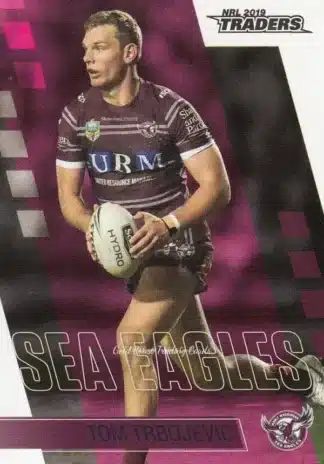 2019 NRL Traders Common Card - Base 059 Tom Trbojevic Manly Sea Eagles