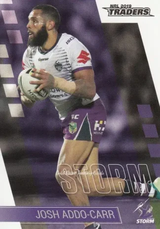 2019 NRL Traders Common Card - Base 062 Josh Addo-Carr Melbourne Storm
