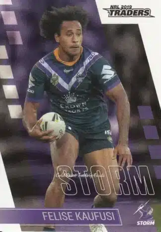 2019 NRL Traders Common Card - Base 066 Felise Kaufusi Melbourne Storm