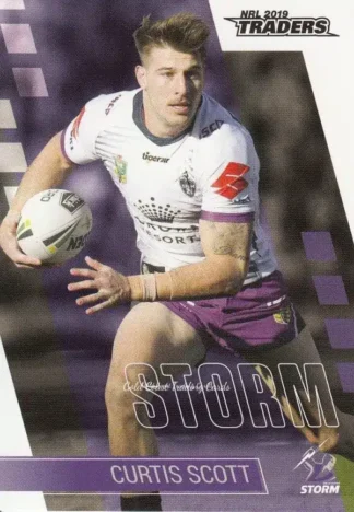 2019 NRL Traders Common Card - Base 068 Curtis Scott Melbourne Storm