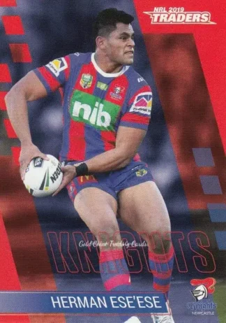2019 NRL Traders Common Card - Base 073 Herman Ese'ese Newcastle Knights