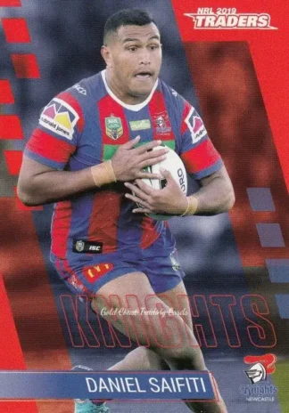 2019 NRL Traders Common Card - Base 079 Daniel Saifiti Newcastle Knights