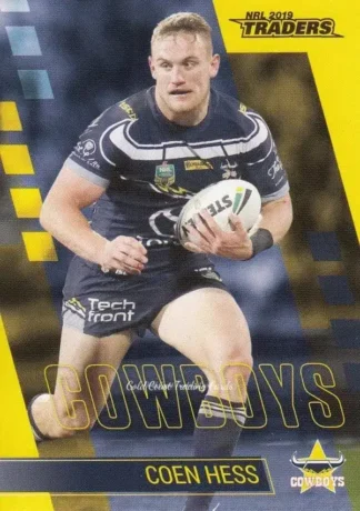 2019 NRL Traders Common Card - Base 085 Coen Hess North Qld Cowboys
