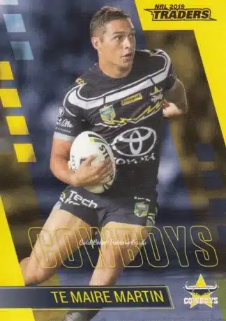 2019 NRL Traders Common Card - Base 086 Te Maire Martin North Qld Cowboys