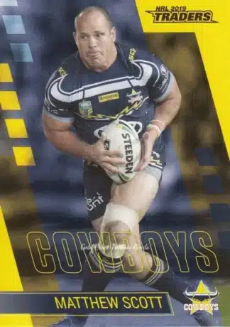 2019 NRL Traders Common Card - Base 089 Matthew Scott North Qld Cowboys