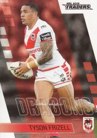 2019 NRL Traders Common Card - Base 124 Tyson Frizell St George Dragons