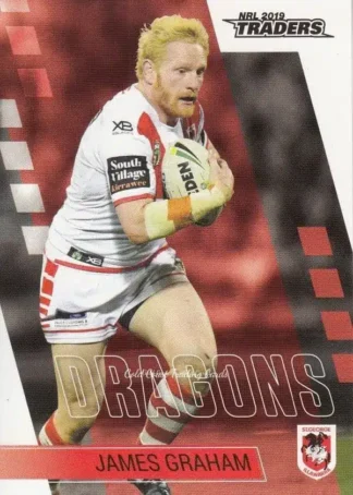 2019 NRL Traders Common Card - Base 125 James Graham St George Dragons