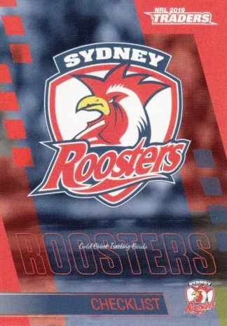 2019 NRL Traders Common Card - Base 131 Checklist Sydney Roosters