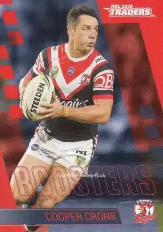 2019 NRL Traders Common Card - Base 133 Cooper Cronk Sydney Roosters