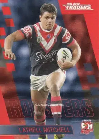 2019 NRL Traders Common Card - Base 137 Latrell Mitchell Sydney Roosters
