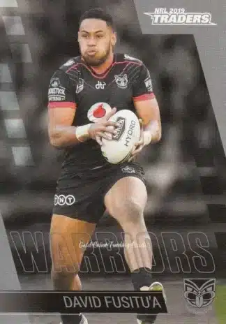 2019 NRL Traders Common Card - Base 145 David Fusitu'a Warriors